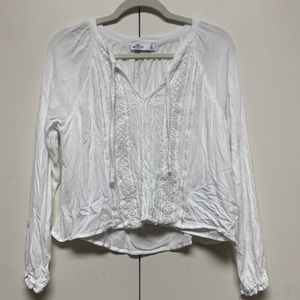 Hollister peasant top